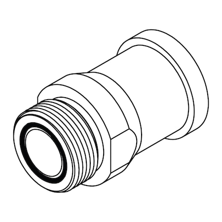 Tompkins Hydraulic Fitting, Flange20MORFS-20FL C61 FF6840-20-20
